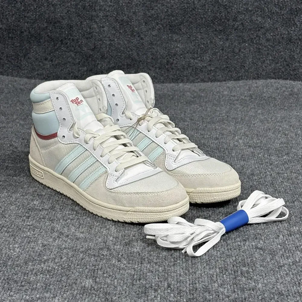 Adidas Top Ten RB Shoes Mens Size 10 White Light Blue High Top Basketball GV6626